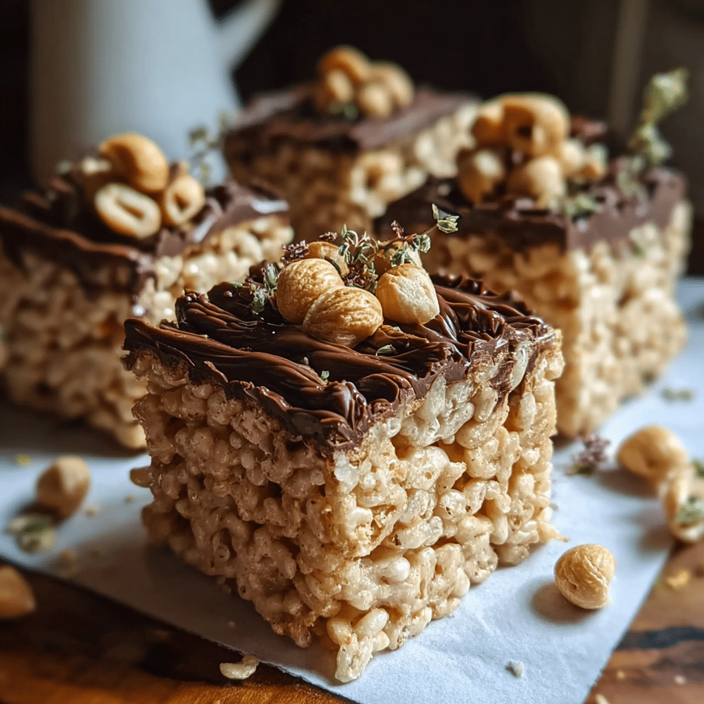 Healthier Twist: Honey Peanut Butter Krispie Treats